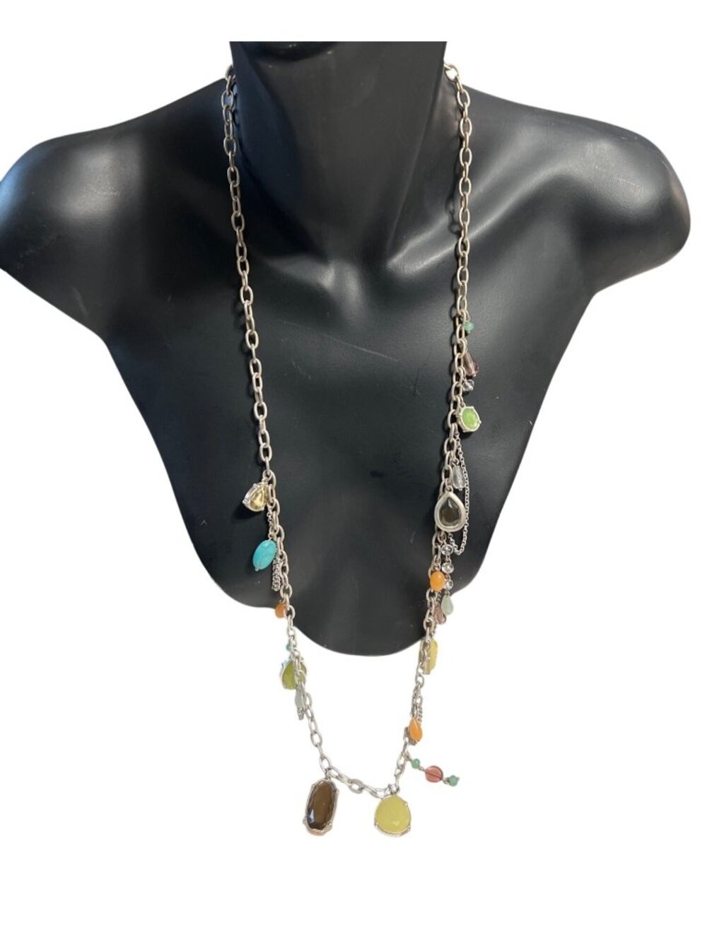 Lia Sophia Long Silver-Tone Necklace